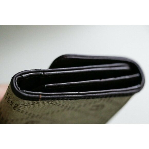 Brand New Etienne Aigner Canvas Leather Monogram Large Tri Fold Wallet - Picture 5 of 10